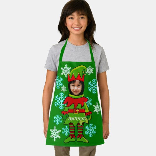 Grappig aangepast kerstfeest, speciaal Elf-kostume Schort (Insitu)