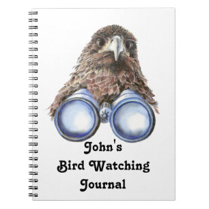 Grappig Aangepast Vogel Kijken Dagboek voor Vogela Notitieboek