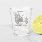 Grappig Aangepaste Golf Winkelwagen Sport Gift geë Shot Glas (Achterkant)