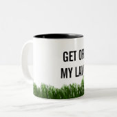 Grappig aangepaste kleur/tekst Haal uit mijn eigen Tweekleurige Koffiemok (Voorkant links)