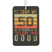 Grappig aangepaste nummer verjaardagsverjaardag v luchtverfrisser (Achterkant)