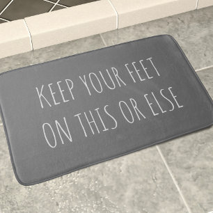 Grappig Aangepaste Quote Krijtbord Grijs Bad Mat
