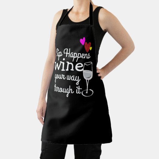 Grappig aangepaste sassy slok gebeurt gepersonalis schort (Insitu)