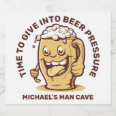 Grappig aangepaste tekst bier etiket (Enkel label)