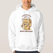 Grappig aangepaste tekst bier hoodie (Voorkant)