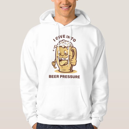 Grappig aangepaste tekst bier hoodie (Voorkant)