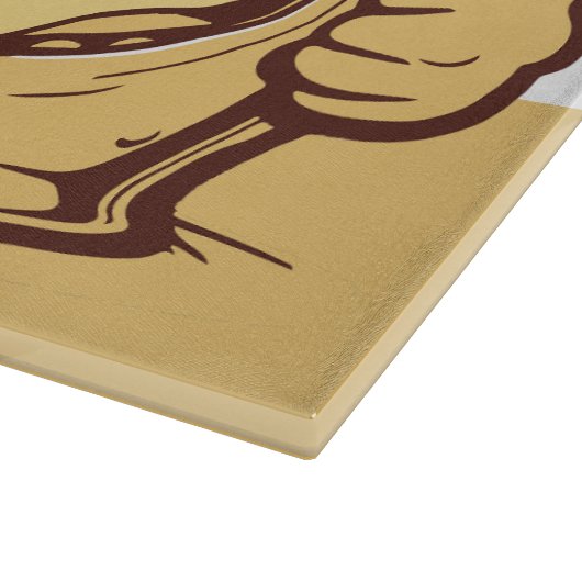 Grappig aangepaste tekst bier snijplank (Hoek)