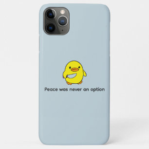 Grappig Aangepaste Tekst Geel Eend Zwart iPhone 11 Pro Max Hoesje