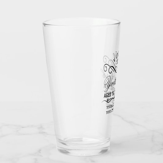 Grappig aangepaste  verjaardag verouderd tot perfe glas (Rechts)