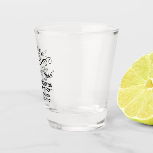 Grappig aangepaste  verjaardag verouderd tot perfe shot glas (Rechts)