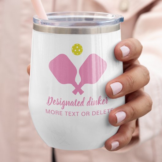 Grappig aangewezen Dinker Custom Pickleball Pink