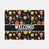 Grappig aanpasbare inkten en drinken - pickleball deurmat (Voorkant)