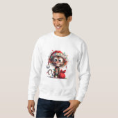 Grappig Aap Kerst Sweatshirt (Voorkant volledig)