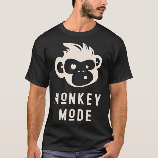 Grappig aap Mode Cool Chimp Wild Primate Animal P T-shirt (Voorkant)