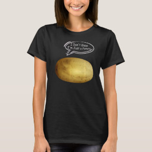 Grappig aardappelen dat ik niet weet dat ik een aa t-shirt