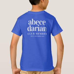 Grappig abcedarian Club lid sinds ... T-shirt