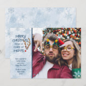 Grappig Abstract rendier met rode neus - van buite Feestdagenkaart (Voorkant / Achterkant)