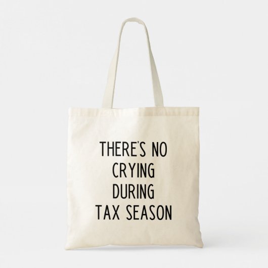 Grappig accountant canvas tas (Achterkant)