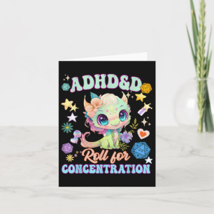 Grappig ADHD & AMP; d Roll voor concentratie Schat Kaart