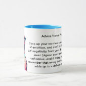 Grappig advies van een duif mok (Midden)