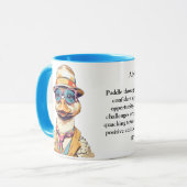 Grappig advies van een eend mok (Voorkant links)