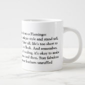 Grappig advies van een flamingo extra grote beker (Rechts)