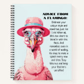 Grappig advies van een flamingo notitieboek (Voorkant)