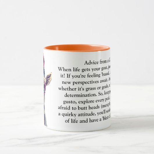 Grappig advies van een geit mok (Midden)