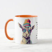 Grappig advies van een geit mok (Links)