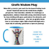 Grappig advies van een Giraffe Mok