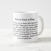 Grappig advies van een hond extra grote beker (Voorkant rechts)