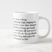Grappig advies van een kikker extra grote beker (Rechts)