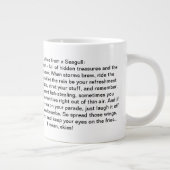 Grappig advies van een meeuw extra grote beker (Rechts)