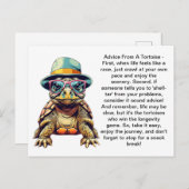 Grappig advies van een schildpad briefkaart (Voorkant / Achterkant)