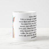 Grappig advies van een varken extra grote beker (Voorkant)