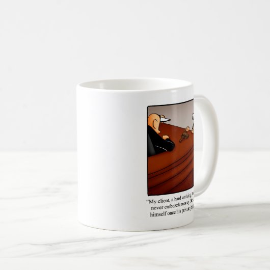 Grappig Advocaat Humor Mok Cadeau (Voorkant rechts)