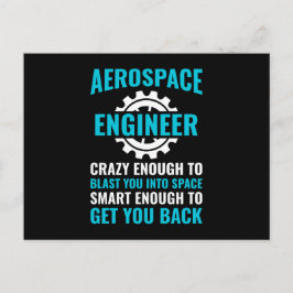 Grappig Aerospace Engineer citaat Briefkaart