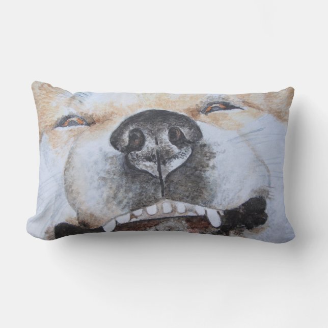 grappig afbeelding van glimlachende hond kussen (Voorkant)