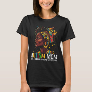 Grappig Afrikaans zwart autisme moeder Afro moeder T-shirt