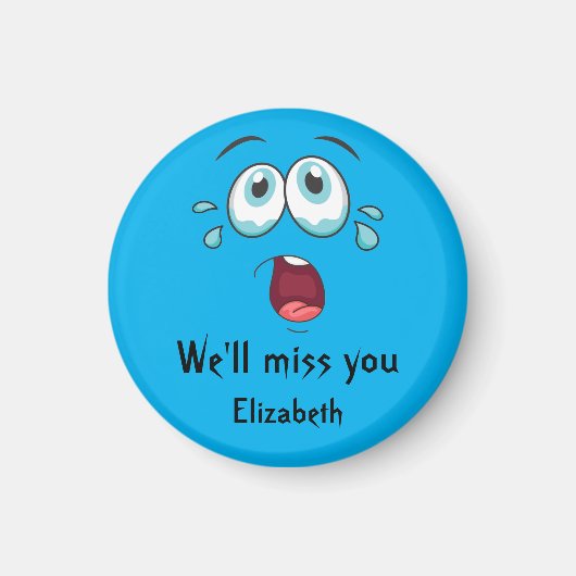 Grappig afscheid, we zullen je missen. magneet (Voorkant)