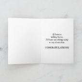 Grappig Afstuderen Afstuderen Gefeliciteerd Paard Kaart (Binnen)