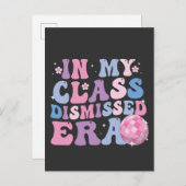 Grappig Afstuderen in mijn klas afgewezen Era Retr Aankondigingskaart (Voorkant / Achterkant)