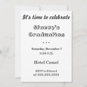 grappig afstuderen met kameelkogels kaart (Achterkant)