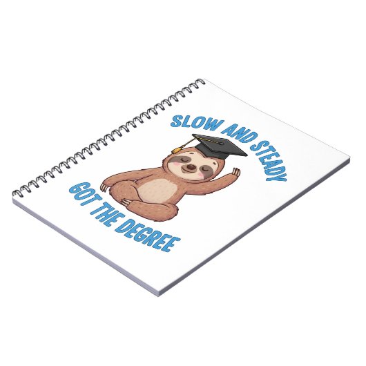 Grappig Afstuderen Sloth Notitieboek (Linkerzijde)