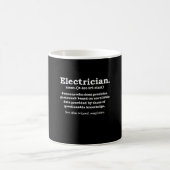 Grappig Afstuderen voor de definitie van elektrici Koffiemok (Center)