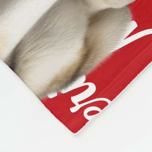 Grappig Alaskan Malamute Hondennaam Patroon Kerstm Fleece Deken (Hoek)