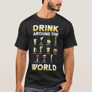 Grappig alcohol rond de Drink Reizen Gift I T-shirt