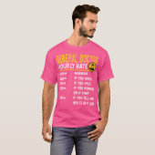 Grappig Algemeen Arts Uurtarief - Algemeen Fysici T-shirt (Voorkant volledig)