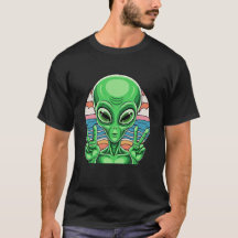 Grappig Alien Vredesteken Area 51 Ontwerp
