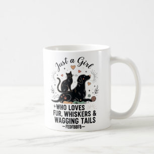 grappig Alleen een Meisje dat van Katten en Honden Koffiemok